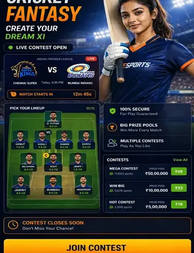 Matkacasino (matka casino) fantasy cricket & matchday visual 3